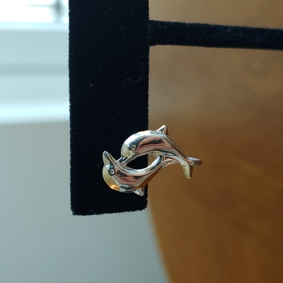 Giani Bernini 925 dolphin earrings - Picture 2 of 5